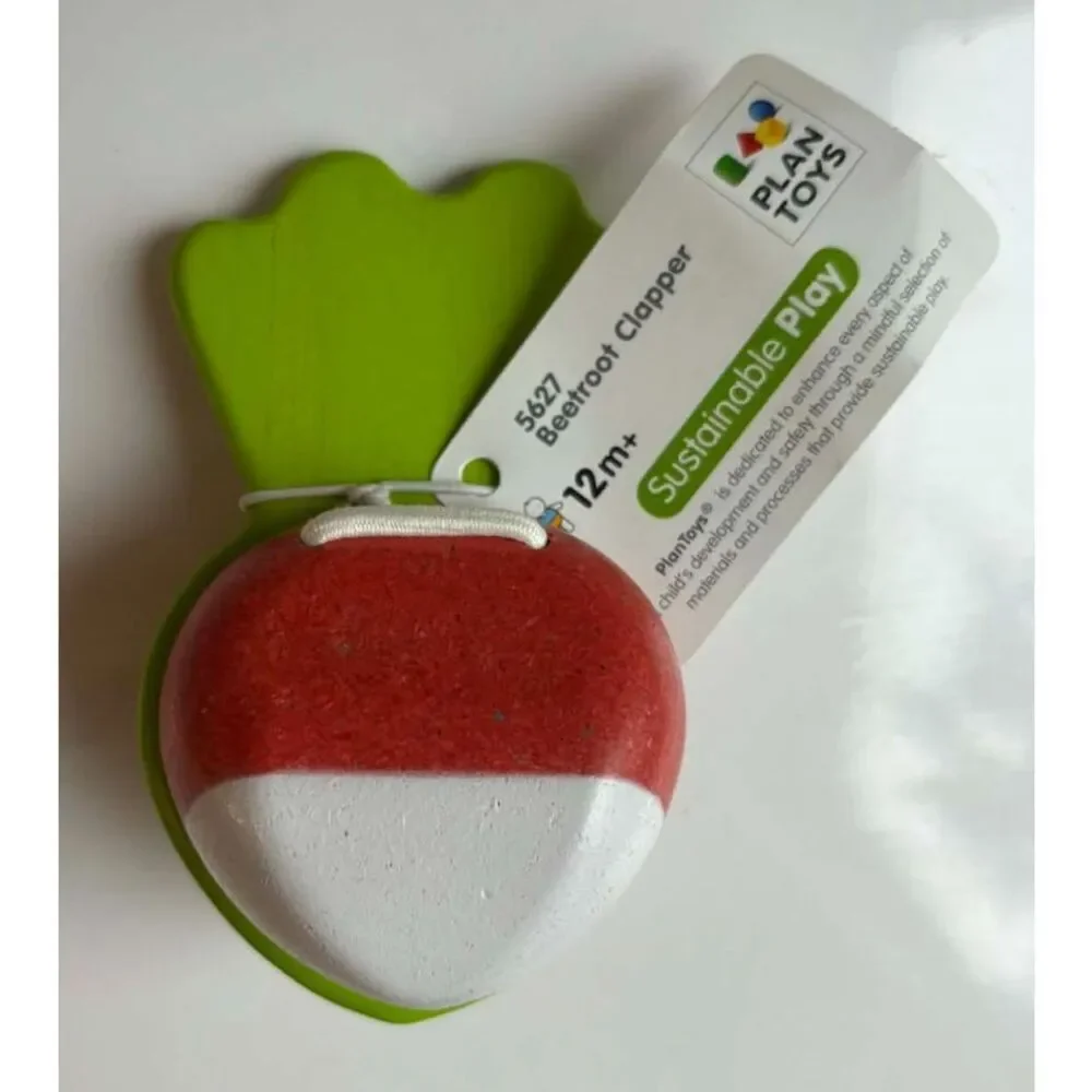 PlanToys 5627 Beetroot Clapper Sound Child Toy 2013 Sustainable Play